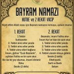 Bayram Namazı Nasıl Kılınır